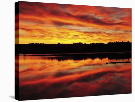 Sunrise on the New Meadows River, Brunswick, Maine, USA-Michel Hersen-Stretched Canvas