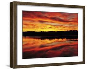 Sunrise on the New Meadows River, Brunswick, Maine, USA-Michel Hersen-Framed Premium Photographic Print