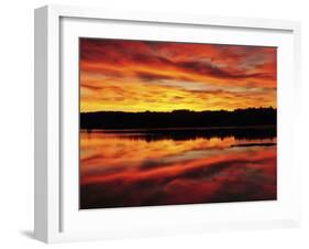 Sunrise on the New Meadows River, Brunswick, Maine, USA-Michel Hersen-Framed Premium Photographic Print