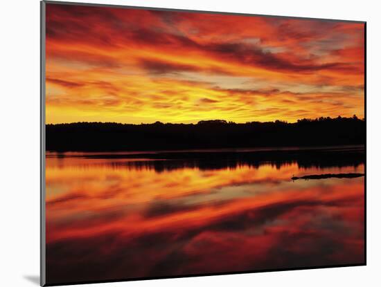 Sunrise on the New Meadows River, Brunswick, Maine, USA-Michel Hersen-Mounted Premium Photographic Print