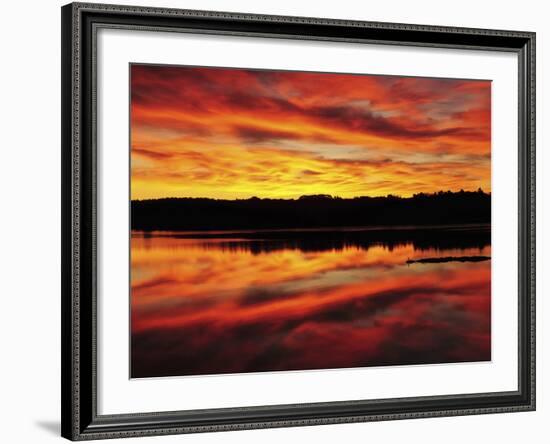 Sunrise on the New Meadows River, Brunswick, Maine, USA-Michel Hersen-Framed Photographic Print