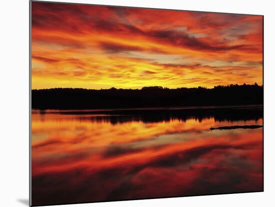 Sunrise on the New Meadows River, Brunswick, Maine, USA-Michel Hersen-Mounted Photographic Print