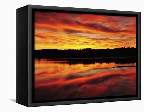 Sunrise on the New Meadows River, Brunswick, Maine, USA-Michel Hersen-Framed Stretched Canvas