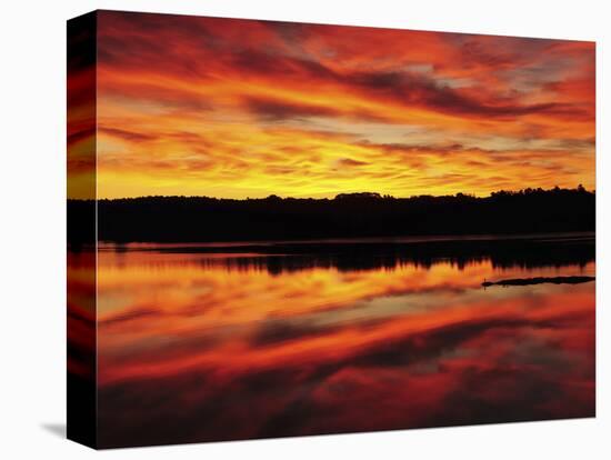 Sunrise on the New Meadows River, Brunswick, Maine, USA-Michel Hersen-Stretched Canvas