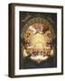 Sunrise on the New Testament, the Eucharist in a Monstrance Carried by Two Angels-Italian School-Framed Giclee Print