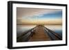 Sunrise on the Pier at Terre Ceia Bay, Florida, USA-Richard Duval-Framed Premium Photographic Print