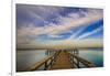 Sunrise on the Pier at Terre Ceia Bay, Florida, USA-Richard Duval-Framed Premium Photographic Print