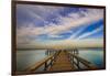 Sunrise on the Pier at Terre Ceia Bay, Florida, USA-Richard Duval-Framed Premium Photographic Print