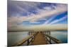 Sunrise on the Pier at Terre Ceia Bay, Florida, USA-Richard Duval-Mounted Premium Photographic Print