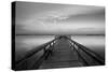 Sunrise on the Pier at Terre Ceia Bay, Florida, USA-Richard Duval-Stretched Canvas