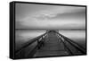 Sunrise on the Pier at Terre Ceia Bay, Florida, USA-Richard Duval-Framed Stretched Canvas