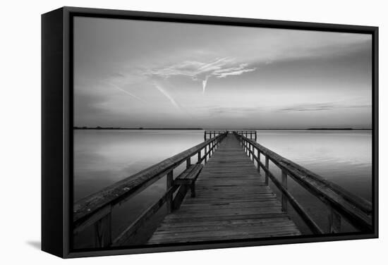 Sunrise on the Pier at Terre Ceia Bay, Florida, USA-Richard Duval-Framed Stretched Canvas