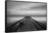 Sunrise on the Pier at Terre Ceia Bay, Florida, USA-Richard Duval-Framed Stretched Canvas