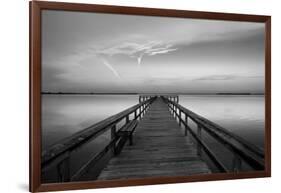 Sunrise on the Pier at Terre Ceia Bay, Florida, USA-Richard Duval-Framed Photographic Print