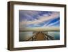 Sunrise on the Pier at Terre Ceia Bay, Florida, USA-Richard Duval-Framed Photographic Print