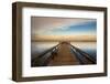 Sunrise on the Pier at Terre Ceia Bay, Florida, USA-Richard Duval-Framed Premium Photographic Print