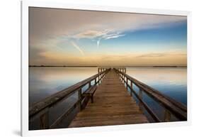 Sunrise on the Pier at Terre Ceia Bay, Florida, USA-Richard Duval-Framed Photographic Print