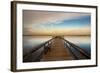 Sunrise on the Pier at Terre Ceia Bay, Florida, USA-Richard Duval-Framed Photographic Print