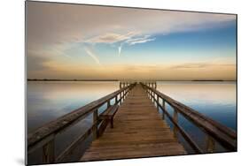 Sunrise on the Pier at Terre Ceia Bay, Florida, USA-Richard Duval-Mounted Photographic Print