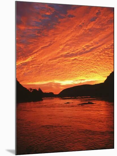 Sunrise on the Potomac River, Loundon County, Virginia, USA-Charles Gurche-Mounted Photographic Print