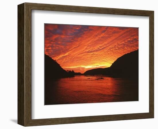 Sunrise on the Potomac River, Loundon County, Virginia, USA-Charles Gurche-Framed Photographic Print