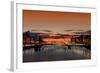 Sunrise on the River Liffey-spectrumblue-Framed Photographic Print