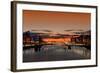 Sunrise on the River Liffey-spectrumblue-Framed Photographic Print