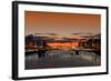 Sunrise on the River Liffey-spectrumblue-Framed Photographic Print