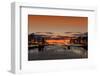 Sunrise on the River Liffey-spectrumblue-Framed Photographic Print