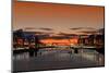 Sunrise on the River Liffey-spectrumblue-Mounted Photographic Print