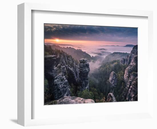 Sunrise on the Rocks-Andreas Wonisch-Framed Photographic Print