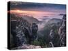 Sunrise on the Rocks-Andreas Wonisch-Stretched Canvas