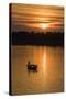 Sunrise on the Tonle Sap River Near the Village of Kampong Tralach, Cambodia, Indochina-Michael Nolan-Stretched Canvas