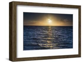 Sunrise on the Tropical, Pacific Island of Rarotonga, Cook Islands, South Pacific, Pacific-Matthew Williams-Ellis-Framed Photographic Print