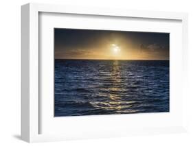 Sunrise on the Tropical, Pacific Island of Rarotonga, Cook Islands, South Pacific, Pacific-Matthew Williams-Ellis-Framed Photographic Print