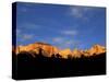 Sunrise on the West Temple and Towers of the Virgin, Zion National Park, Utah, USA-Diane Johnson-Stretched Canvas