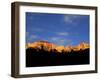 Sunrise on the West Temple and Towers of the Virgin, Zion National Park, Utah, USA-Diane Johnson-Framed Photographic Print