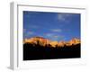 Sunrise on the West Temple and Towers of the Virgin, Zion National Park, Utah, USA-Diane Johnson-Framed Photographic Print