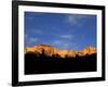 Sunrise on the West Temple and Towers of the Virgin, Zion National Park, Utah, USA-Diane Johnson-Framed Photographic Print