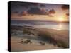 Sunrise on Tofo Beach, Tofo, Inhambane, Mozambique-Ian Trower-Stretched Canvas