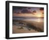 Sunrise on Tofo Beach, Tofo, Inhambane, Mozambique-Ian Trower-Framed Photographic Print