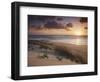 Sunrise on Tofo Beach, Tofo, Inhambane, Mozambique-Ian Trower-Framed Photographic Print