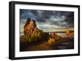 Sunrise on tufa formations, Mono Lake, Tufa State Natural Reserve, California-Adam Jones-Framed Photographic Print