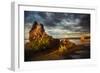 Sunrise on tufa formations, Mono Lake, Tufa State Natural Reserve, California-Adam Jones-Framed Photographic Print