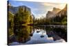 Sunrise on Yosemite Valley, Yosemite National Park, California-Stephen Moehle-Stretched Canvas