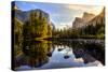 Sunrise on Yosemite Valley, Yosemite National Park, California-Stephen Moehle-Stretched Canvas