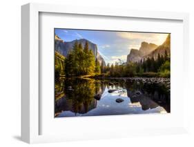 Sunrise on Yosemite Valley, Yosemite National Park, California-Stephen Moehle-Framed Photographic Print