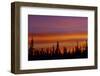 Sunrise over a boreal forest, Ft. Resolution, Canada.-Mike Grandmaison-Framed Photographic Print