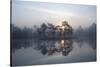 Sunrise over a Lake in Light Mist, Bergslagen, Sweden, April 2009-Cairns-Stretched Canvas