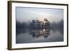 Sunrise over a Lake in Light Mist, Bergslagen, Sweden, April 2009-Cairns-Framed Photographic Print